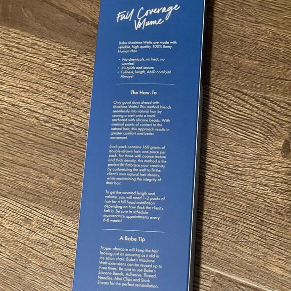 BABE Extensions Machine Weft Betty (#1, Black) - Picture 5 of 5